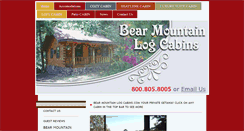 Desktop Screenshot of bearmountainlogcabins.com